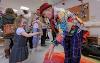 Magician with little girl