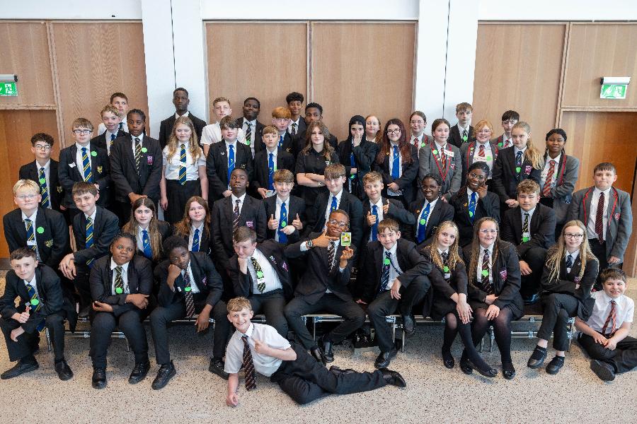 Students from participating schools at the Social Enterprise event 2026